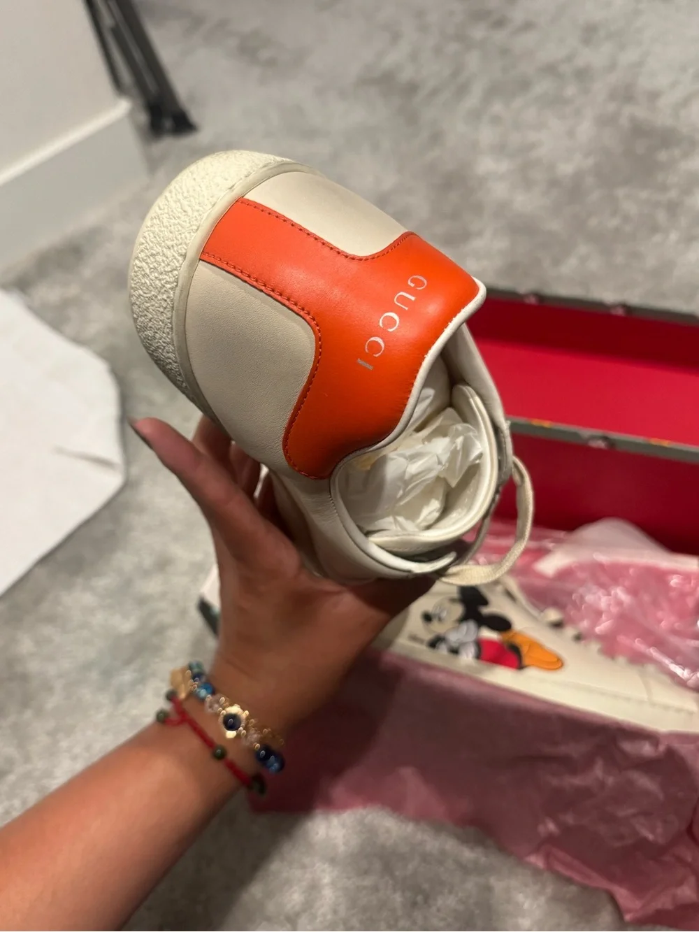 Gucci leather sneakers